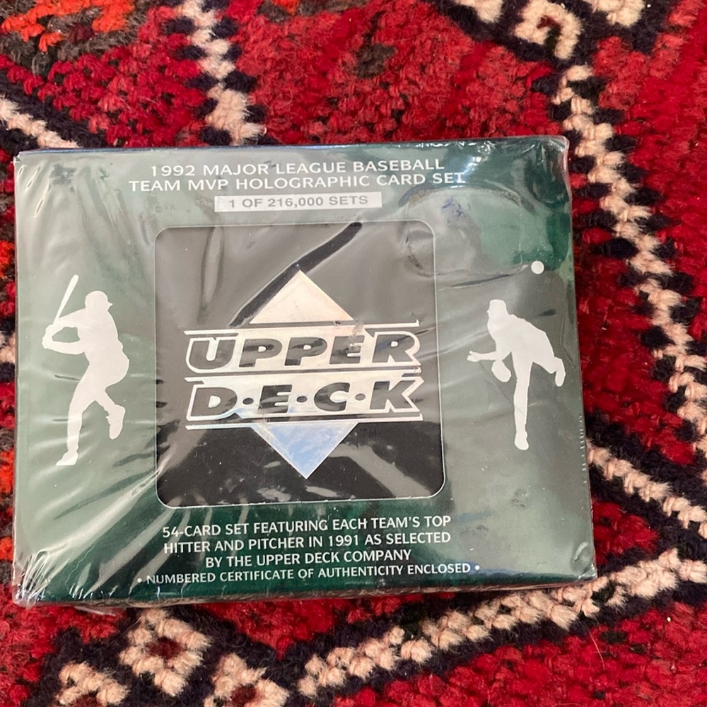 1992 Upper Deck MLB Factory Sealed Team MVP Holographic Boxed 54 Card Set